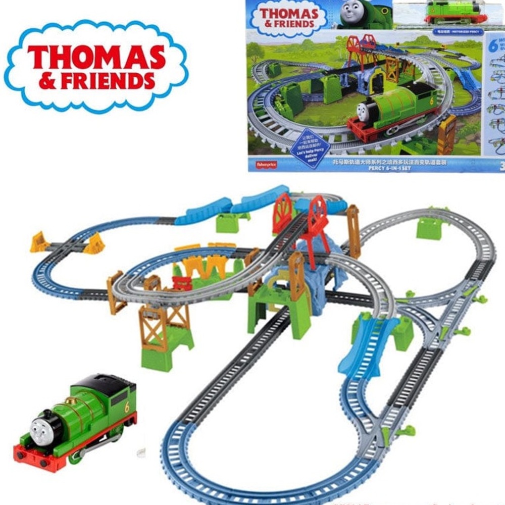 THOMAS AND FRIENDS TRACK MASTER TRAIN SET WITH MOTORIZED TRAINS ! 🚂🚞🚝🚧🛤️